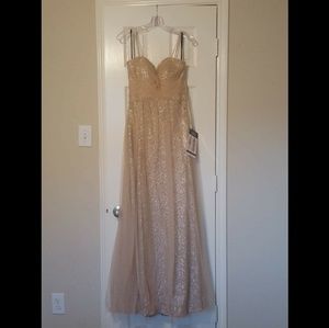 🌟Sorella Vita Rose Gold Sequinned Dress Sz 12🌟